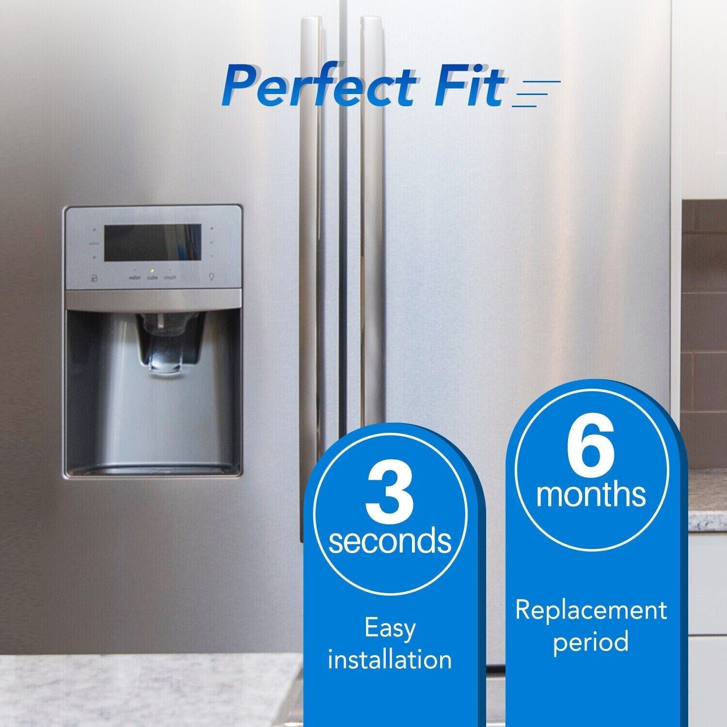 6PCS Fisher Paykel 836848 Premium Compatible Ice & Water Fridge Filter - 836860