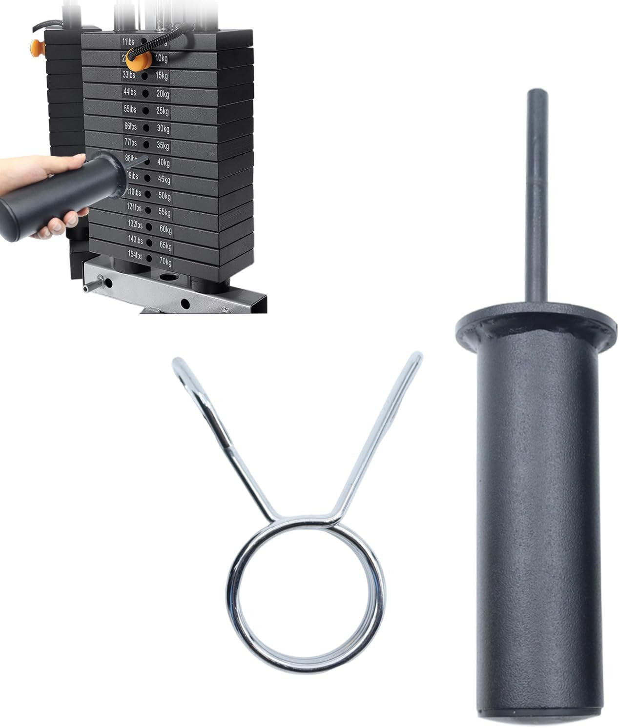 Weight Stack Pin Gym Equipment Weight Loading Extender Pin for Cable Machine