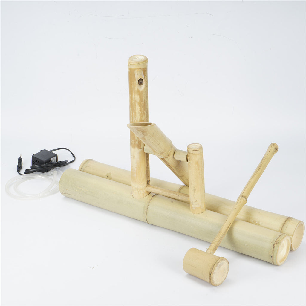 Bamboo Accents Zen Fountains Kit with Pump Adjustable Spout Smooth Matte Finish