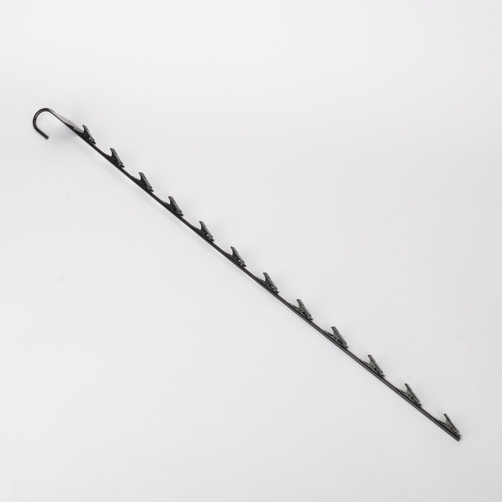 10x Metal Snack Hanging Strips Store Supermarket Shelf Merchandising Clip Strip