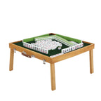 Foldable Wooden Mahjong Table Table Game Set with Tiles for 4 Players AU Stock
