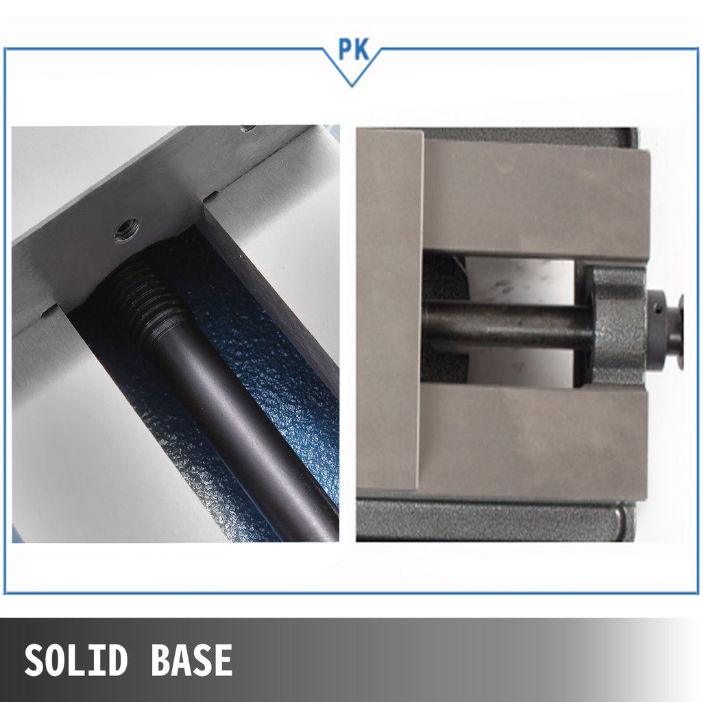 5 Inch Milling Machine Vise with 360° Swivel Base & Precision Lockdown