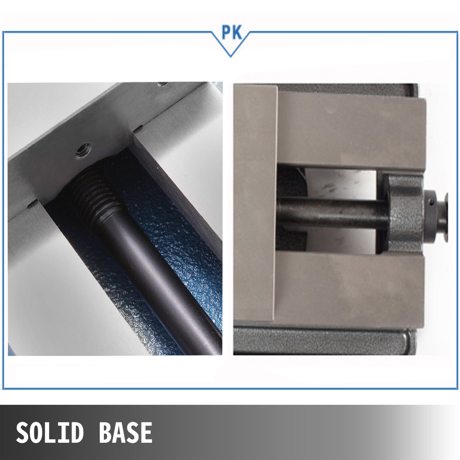 5 Inch Milling Machine Vise with 360° Swivel Base & Precision Lockdown