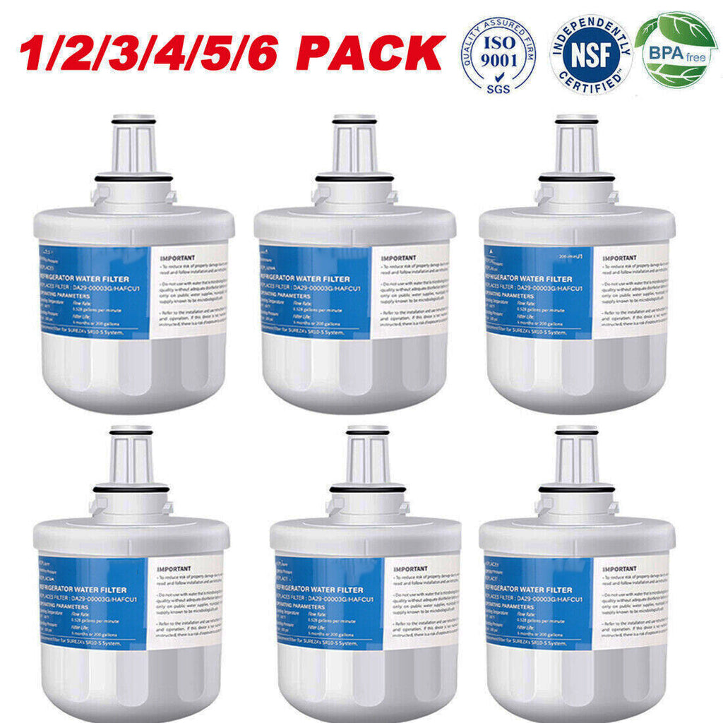 6 X Samsung Da29-00003g Replacement  Compatible Fridge Water Filter Crystala Cf6