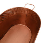 2pcs Vintage Copper Ice Buckets Champagne Cooler Beverage Buckets Home Bar Use