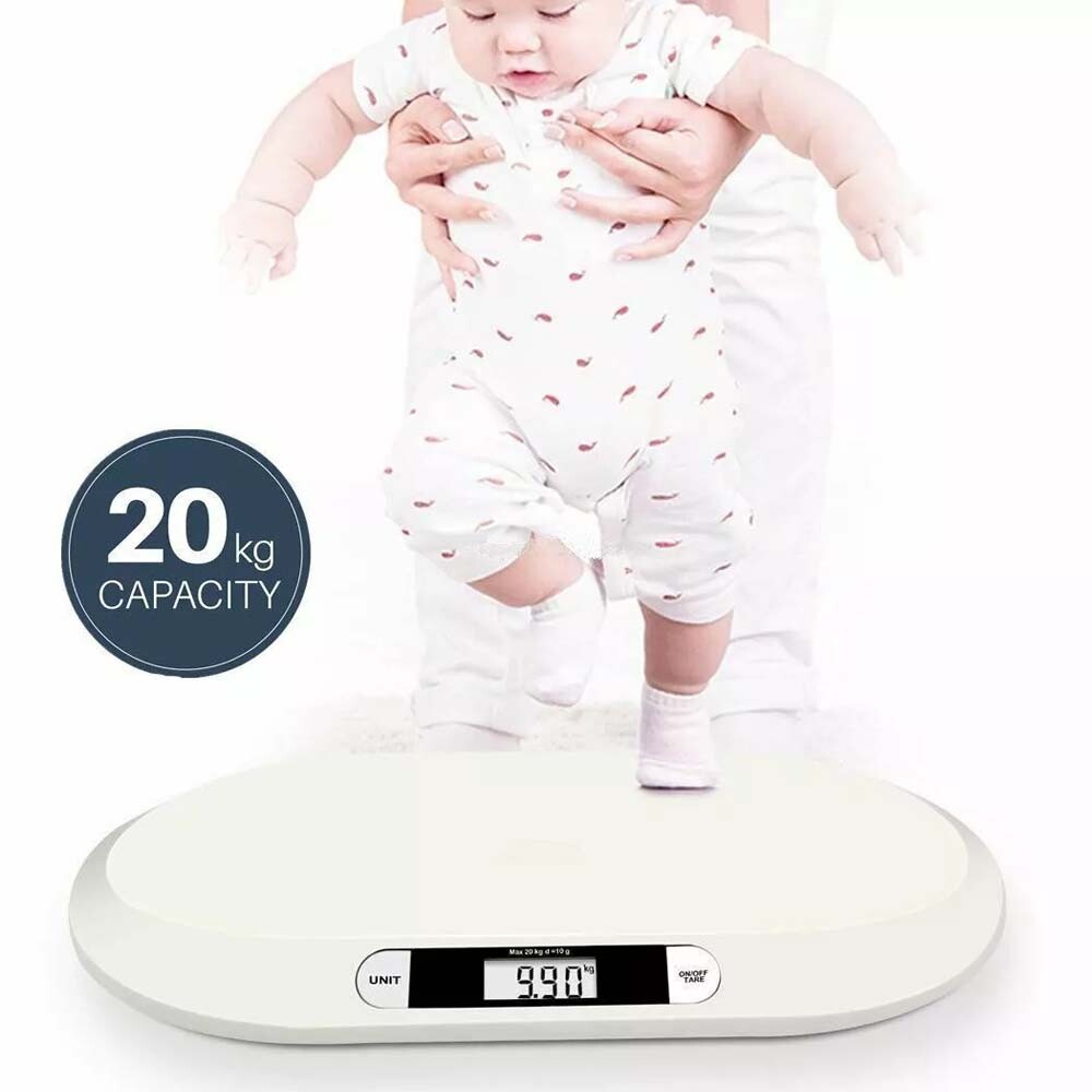 20kg Electronic Digital Infant Baby Pet Scales Pediatric Weight Tracker LED