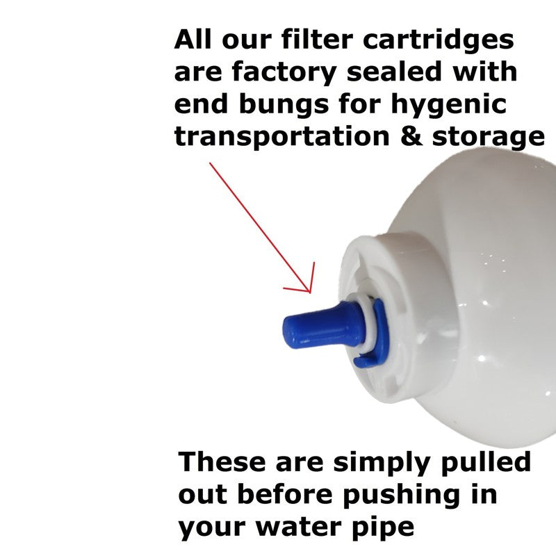 3Pack 10"x2" T33 Inline Post Carbon Water Filter Cartridges 1/4" Quick Connect
