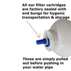 3Pack 10"x2" T33 Inline Post Carbon Water Filter Cartridges 1/4" Quick Connect