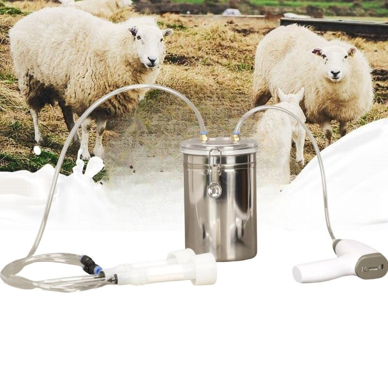 2L Electric Goat Milking Machine Regchargeable Ajustable Suction AutomaticMilker