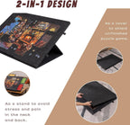 1500 PC Tilting Puzzle Board with 2-in-1 Designed Stand Cover Felt Mat Plateau