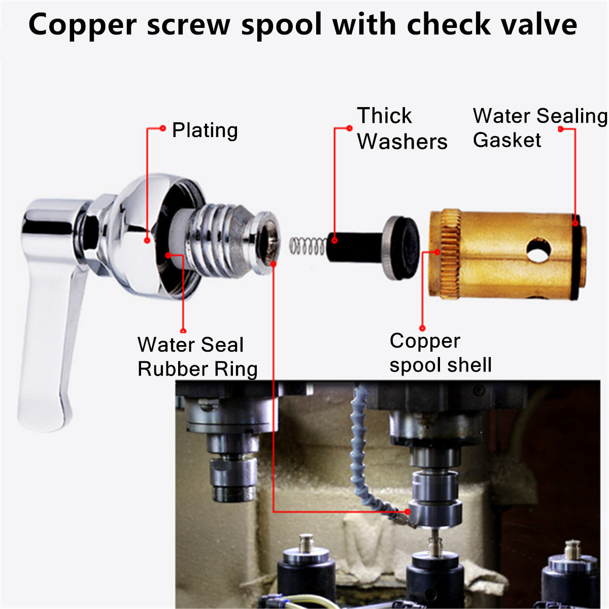 25" Commercial Pre-Rinse Faucet Wall Mount Kitchen Sink Faucet w/ Sprayer