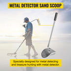 Stainless Steel Sand Scoop with Ergonomic Handle for Treasure Hunting