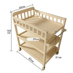 Baby Changing Table Portable Infant Diaper Changing Table with Storage Shelf