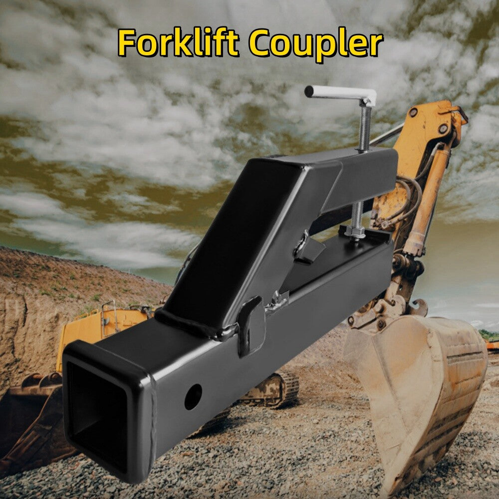 Clamp On Tractor Bucket Hitch 2 Ball Mount Adapter Compatible Heavy Duty Black