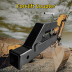 Clamp On Tractor Bucket Hitch 2 Ball Mount Adapter Compatible Heavy Duty Black