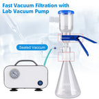 Glass Vacuum Suction Filter 1000mL Lab Vacuum Filtration Distillation Apparatus