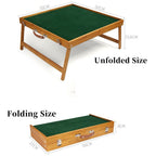 Foldable Wooden Mahjong Table Table Game Set with Tiles for 4 Players AU Stock