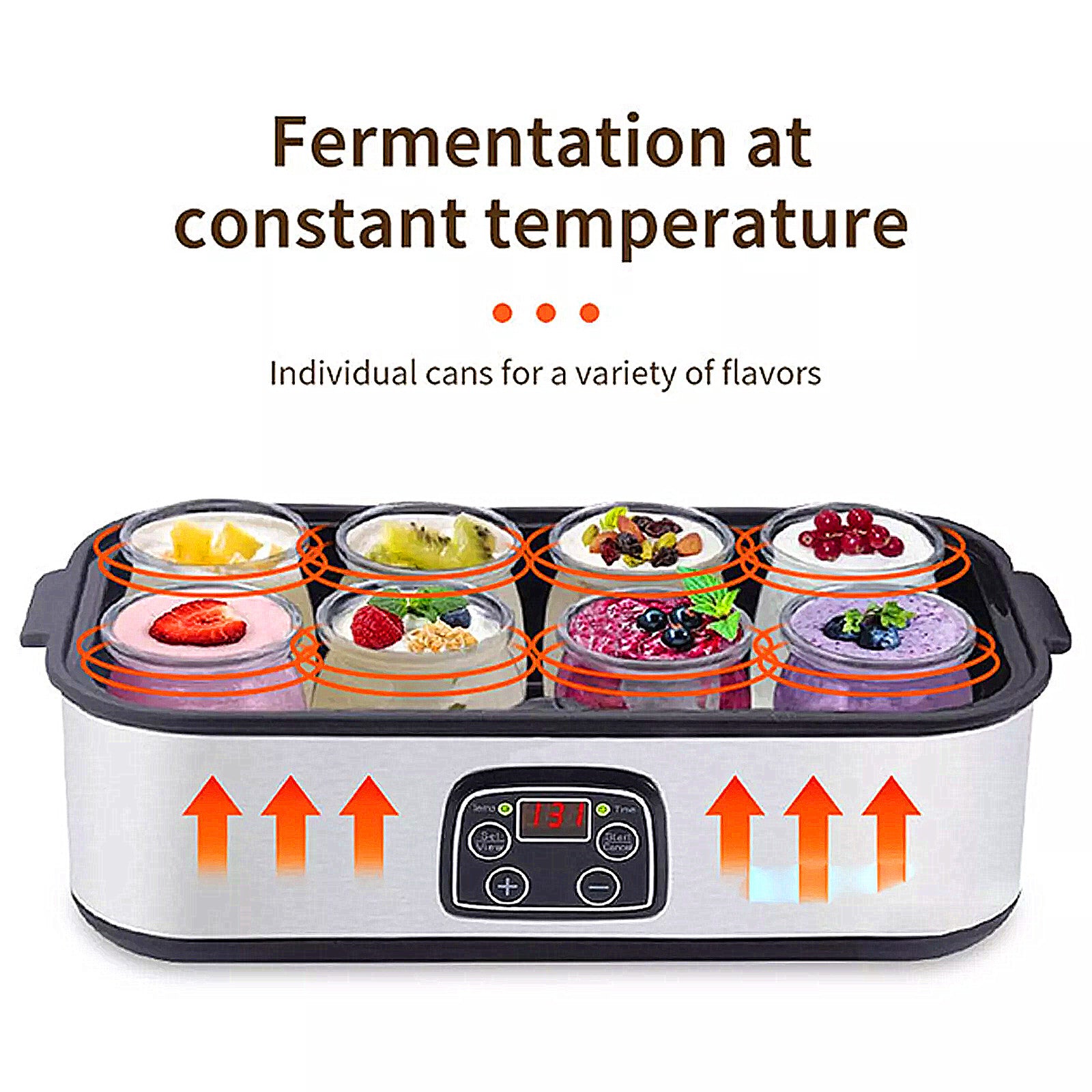 Probiotic Yogurt Maker with Adjustable Temp/ Time Control Get Better Gut Health