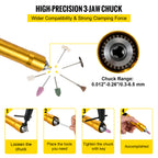 780W Flex Shaft Grinder with Foot Pedal & Accessories for Jewelry & Metal Work