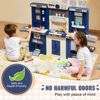 Kids Kitchen Playset with 74 Accessories - Realistic Cooking Experience for Toddlers
