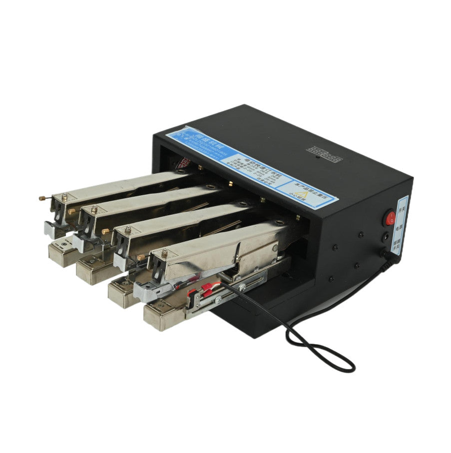 Electric Four Head Stapler Automatic Card Binding Machine Office Paper Stapler