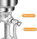 500g Grain Grinder Hand Mill with Large Hopper for Barley Wheat Coffee Feed