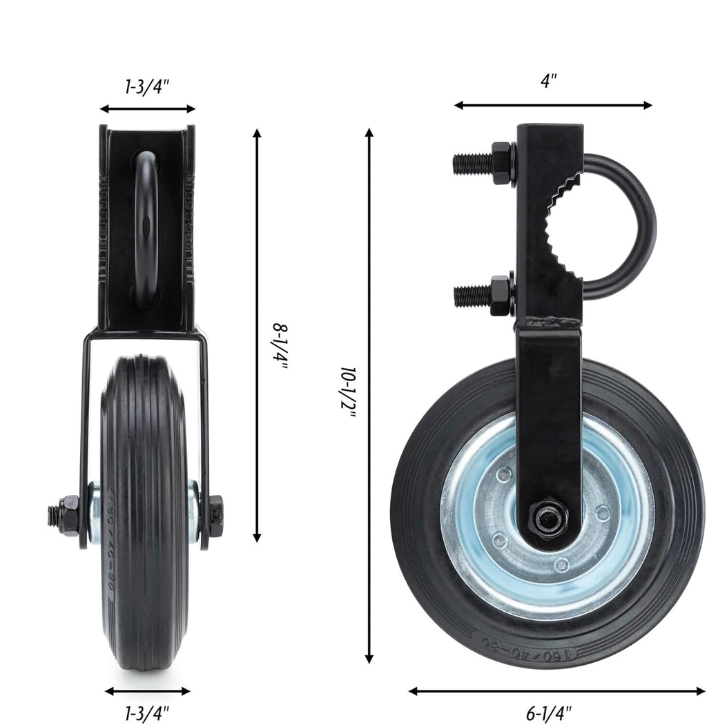 6" Gate Wheel Caster for Metal Swing Gate with 1-5/8" Thru 2" Gate Frames Wheel