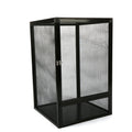 Aluminum Alloy Reptile Enclosure Lizard Insect Mesh Cage Black 42*42*66cm AU