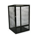 Aluminum Alloy Reptile Enclosure Lizard Insect Mesh Cage Black 42*42*66cm AU
