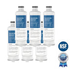 6Pcs Water Filter For Samsung DA97-17376B/HAF-QINS/EXP Fits SRF7500BB SRF7500SB