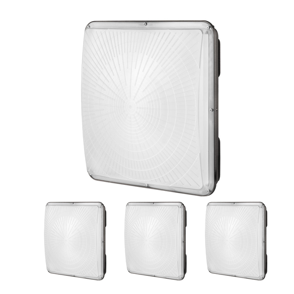 4-Pack 150W LED Canopy Lights 16500LM 5000K for Outdoor Use