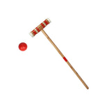 6-Players Croquet Set W/Wooden Mallets Ball Stakes For Lawn Backyard Wild Sports