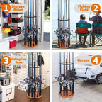 Vertical Fishing Rod Holder Storage Rack Floor Stand For 15 Fishing Pole Holder