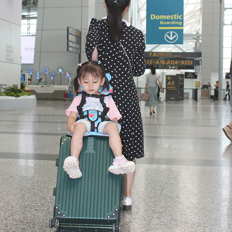 Foldable Travel Seat for Kids Toddlers Ride-On Suitcase Flight Child Carrier