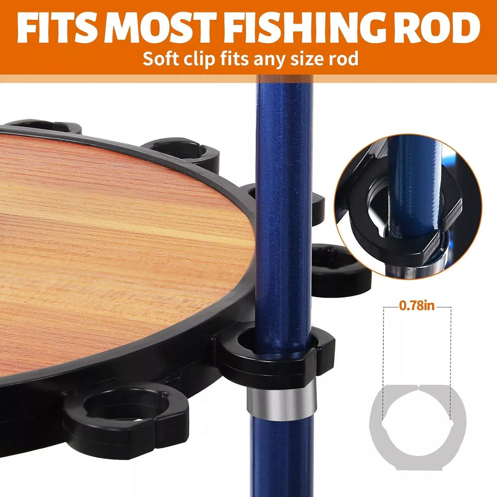Vertical Fishing Rod Holder Storage Rack Floor Stand For 15 Fishing Pole Holder