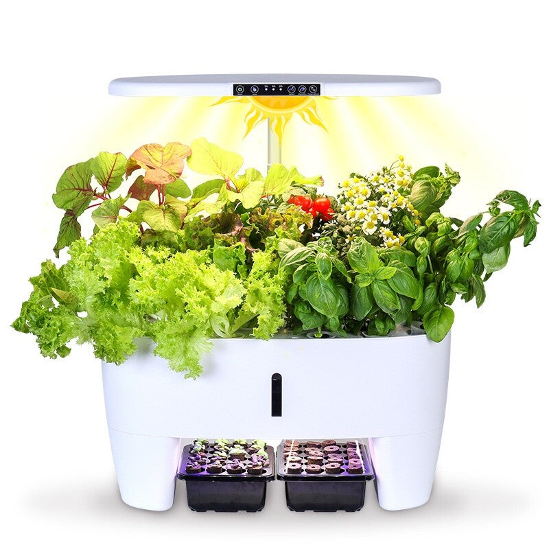 16 Pods Hydroponics Growing System Indoor Herb Garden Germination Kit w/ 3 Modes