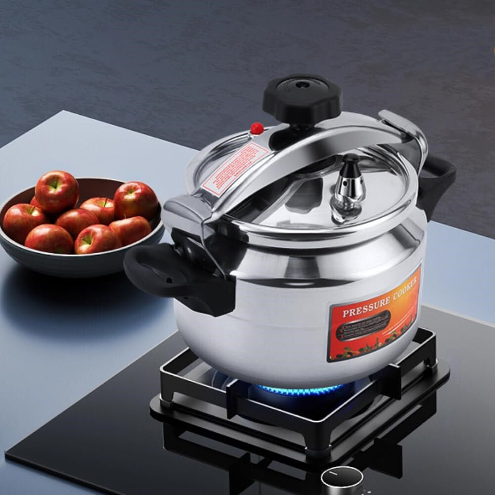 9L Pressure Cooker Thicken Explosion-Proof 304 Stainless Steel One Hand Locking