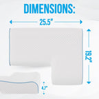 Couples Pillow Arched Cuddle Pillow with Arm Hole Slow Breathable Memory Foam AU