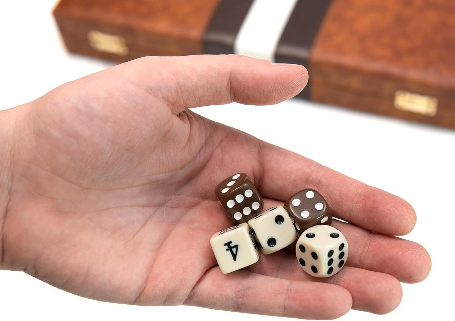 18 inch Premium Leather Backgammon Board Game Set Large Classic Board Game Case