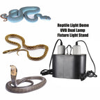 8inch Light Fixture Max 300W Dual Reptile Heat Lamp Fixture w/Separate Switches