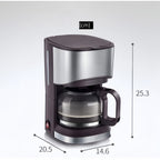 5-Cup Drip Coffee Maker Automatic  Americano Coffee Machine Stainless Filter