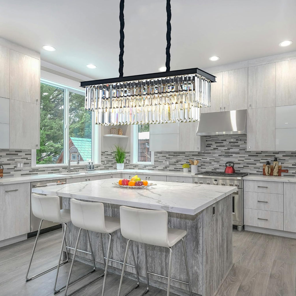 Luxury American Retro Crystal Pendant Lights Ceiling Light Deco Fixture 3 Colors