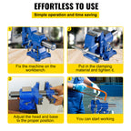 6-Inch Heavy Duty Bench Vise with 360° Swivel Base and High Clamping Force