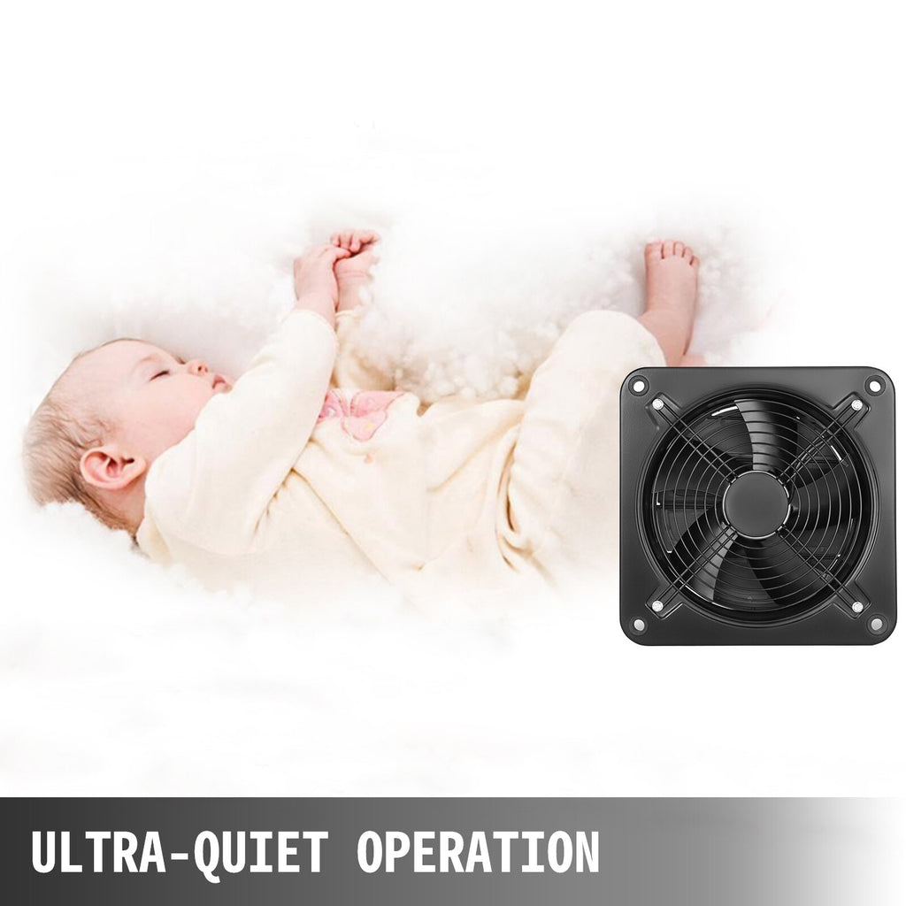 12" Metal Exhaust Fan, 150W, Quiet Operation for Commercial Use