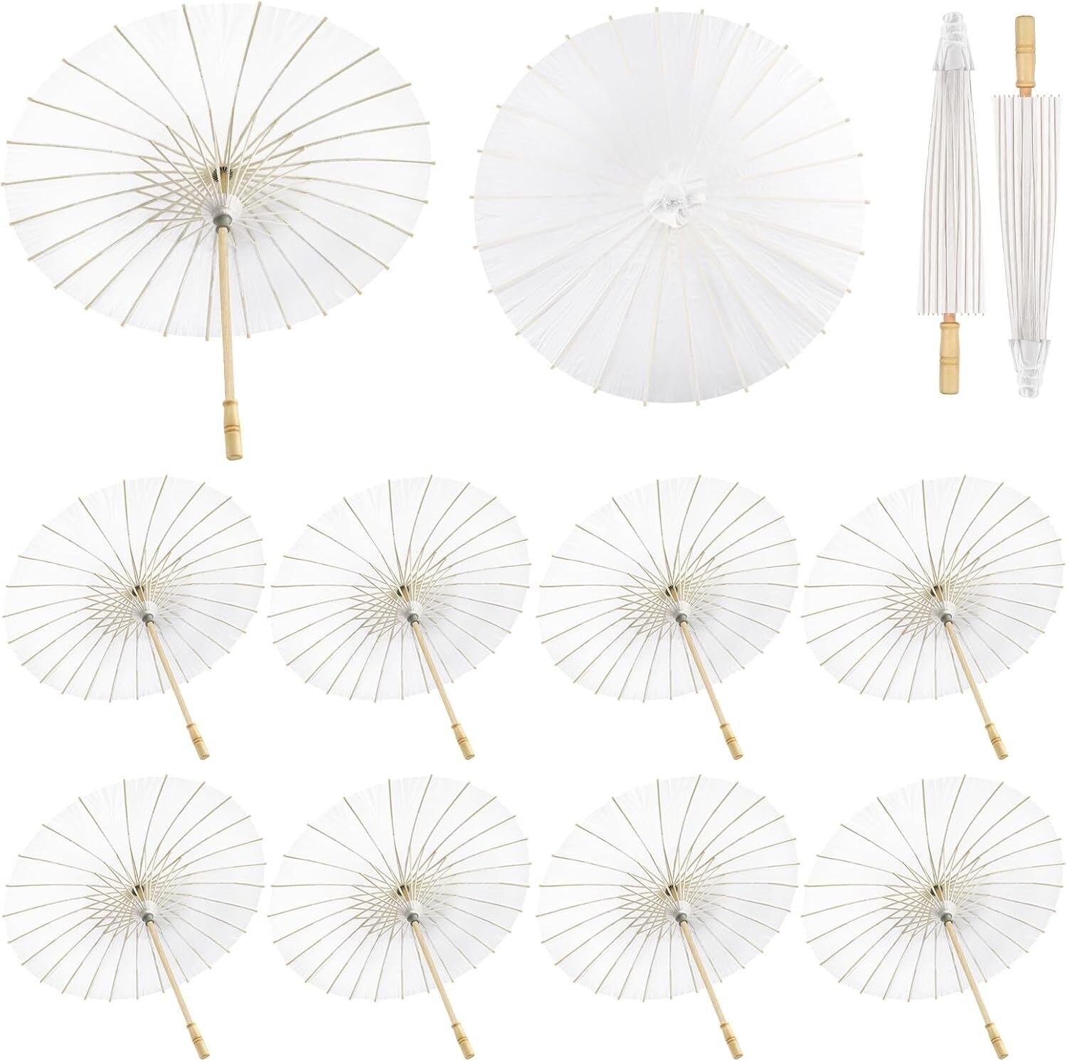 33 Inches Paper Umbrellas for Weddings DIY Painting Craft Decorative Umbrellas