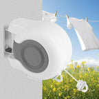 15M Double Line Clothesline Retractable Wall Hanger Clothes Dryer Drying Rack AU