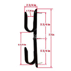 2Pack Metal Gun Racks Adjustable Wall-mounted for Two-gun Tools Cars Rear Window