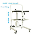 Transfer Lift Chair for Elderly Height Adjustable Electric Wheelchair 180° Split