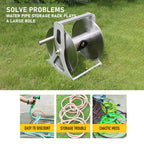 Steel Industrial Water Hose Reel Holder 1/2'' X 60M Capacity & Barb Fittings