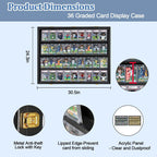 Graded Sports Card Display Case UV Protection Acrylic Baseball Card Display Case